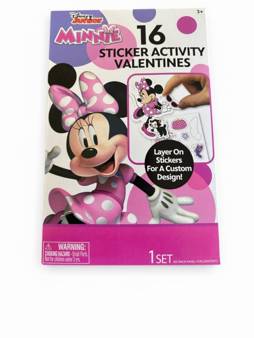 Lot of 32 Minnie Valentine Cards, Sticker Sheets & Seals